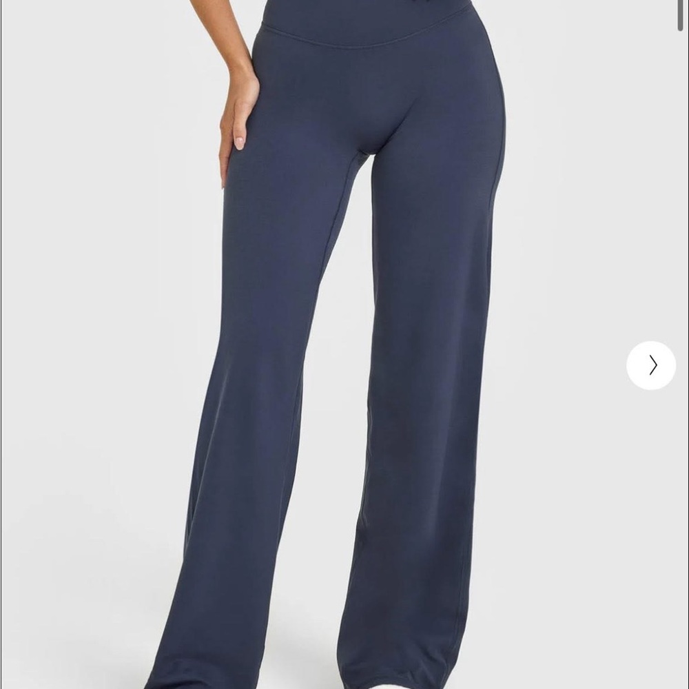 Women's Navy Blue High-Waisted Pants